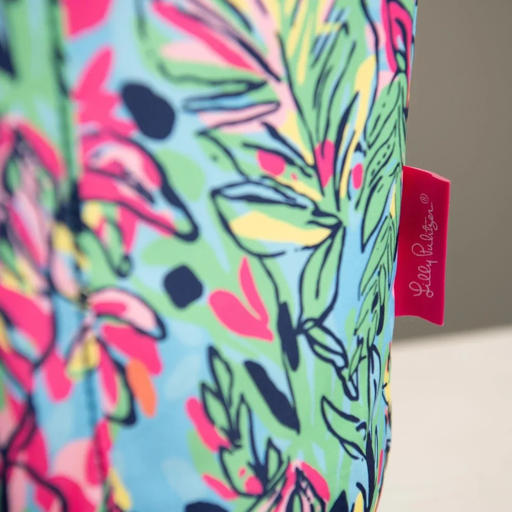 Lilly Pulitzer Tropical Floral Large Insulated Cooler Tote Travel Overnight Bag